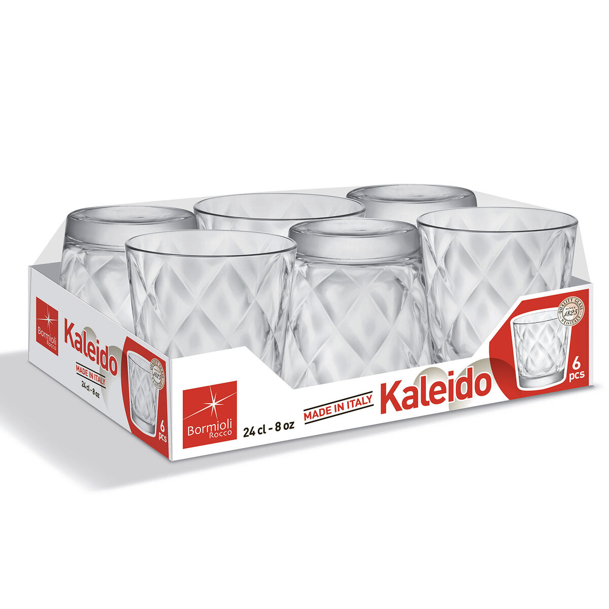 Set di Bicchieri Bormioli Rocco Kaleido Vetro 250 ml